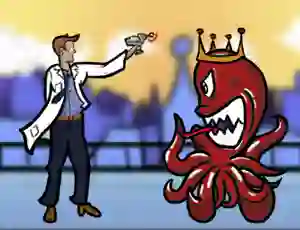 Gêm Scientist vs Aliens ar-lein