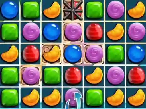 Gêm Sweet Candy Match 3 ar-lein