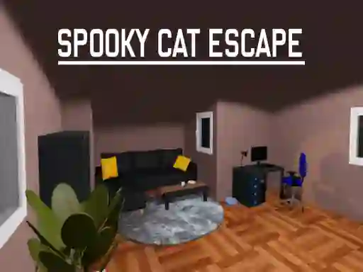 Gêm Spooky Cat Escape ar-lein