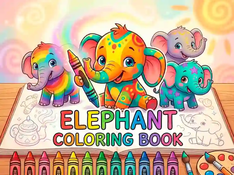 Gêm Elephant Coloring Book ar-lein