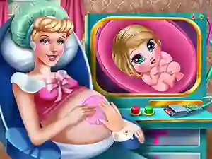 Gêm Cinderella Pregnant Check-Up ar-lein