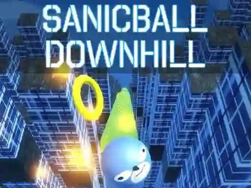 Gêm Sanicball Downhill ar-lein