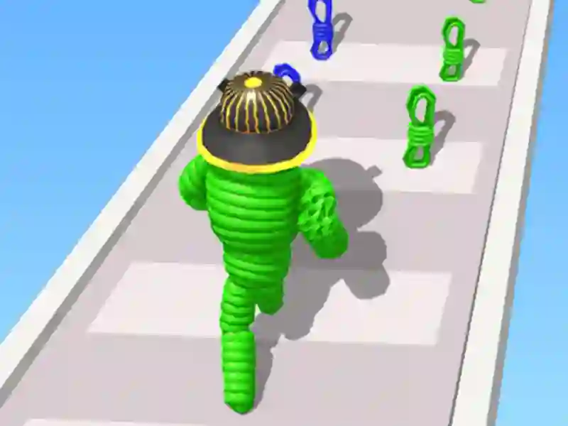 Gêm Rope-Man Run 3D ar-lein