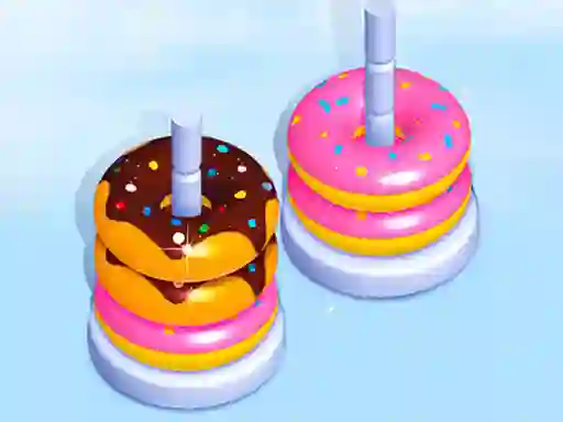 Gêm Donut Sort Fun ar-lein