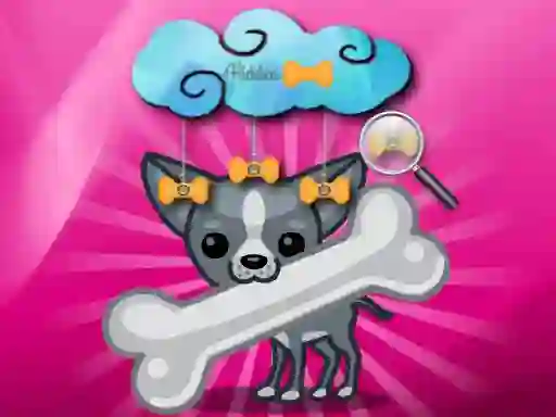 Gêm Funny Doggy Hidden Bones ar-lein