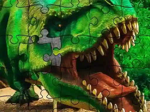 Gêm Dino Park Jigsaw ar-lein