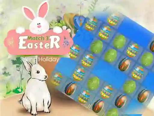 Gêm Easter Eggs Match 3 ar-lein