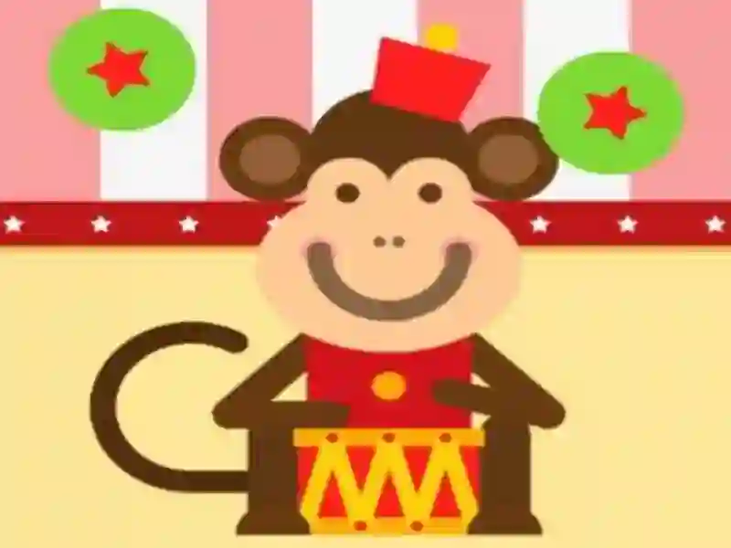 Gêm Monkey Drums ar-lein