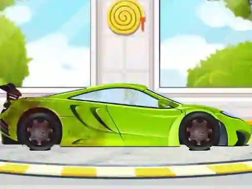 Gêm Sports Car Wash 2D ar-lein