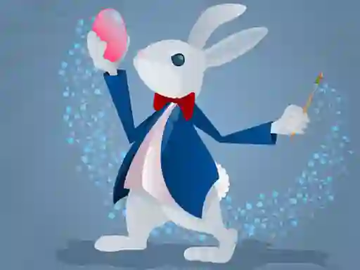 Gêm Funny Bunnies Coloring ar-lein