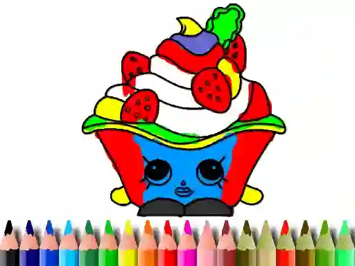 Gêm Back To School: Cake Coloring Book ar-lein
