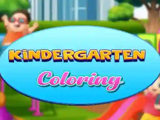 Gêm Kindergarten Coloring ar-lein