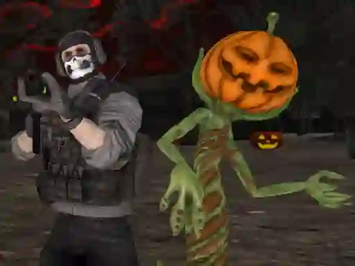 Gêm Masked Forces: Halloween Survival ar-lein