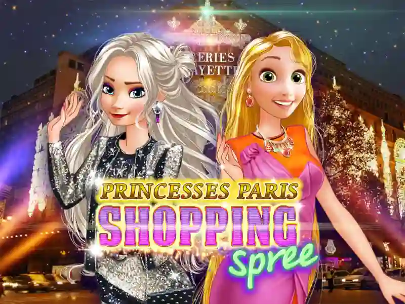 Gêm Princesses in Paris: fun shopping ar-lein