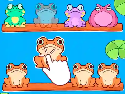 Gêm Sorting frogs ar-lein