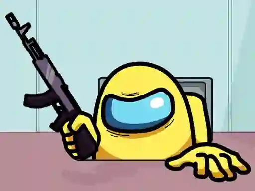 Gêm Among Us Crazy Shooter ar-lein
