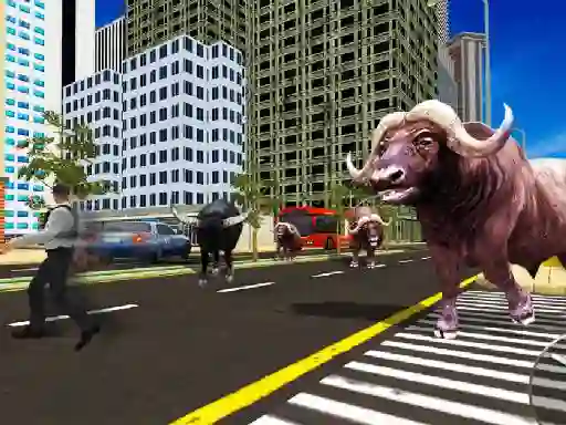 Gêm Wild Bull Shooter ar-lein