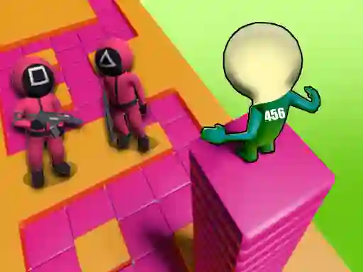 Gêm Squid Game Stacky Maze ar-lein