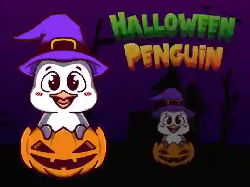 Gêm Halloween Penguin ar-lein