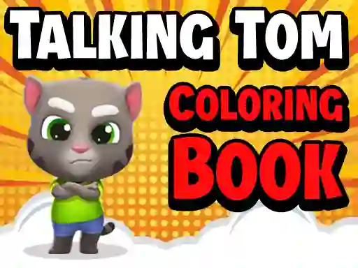 Gêm Talking Tom Coloring Books ar-lein