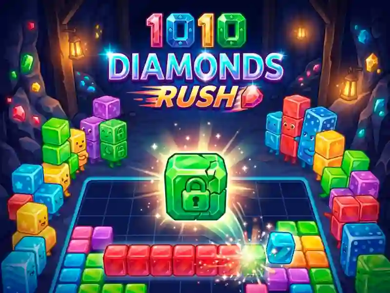 Gêm 1010 Diamonds Rush ar-lein