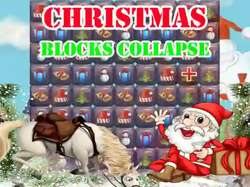 Gêm Christmas Blocks Collapse ar-lein