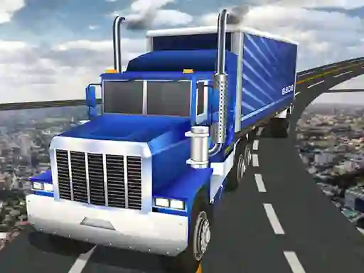 Gêm Impossible Truck Track Driving ar-lein