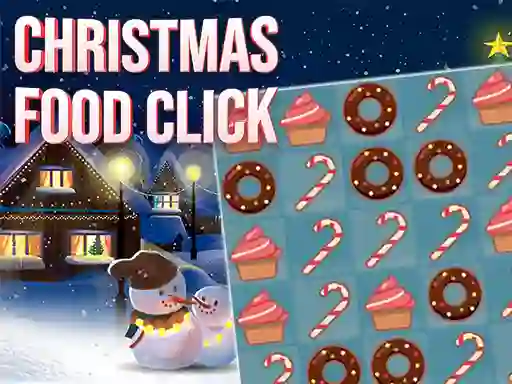 Gêm Christmas Food Click ar-lein