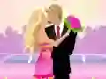 Gêm Barbie and Ken Kissing ar-lein