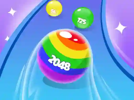 Gêm 2048 Run Gorgeous Balls ar-lein
