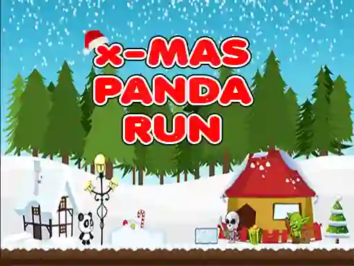 Gêm X-mas Panda Run ar-lein