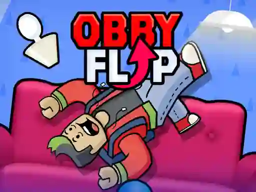 Gêm Obby Flip ar-lein