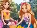 Gêm Princesses Bike Trip ar-lein