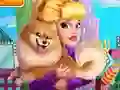 Gêm Audrey Adopts a Puppy ar-lein