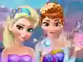 Gêm Anna & Elsa Makeover ar-lein