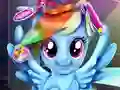 Gêm Rainbow pony real haircuts ar-lein