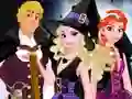 Gêm Frozen Team Halloween ar-lein