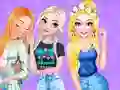 Gêm Princesses and Pets Matching Outfits ar-lein
