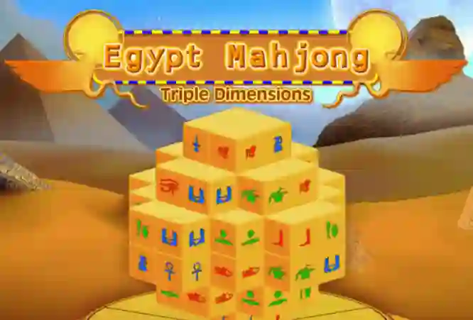 Gêm Egypt Mahjong Triple Dimensions ar-lein