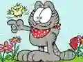 Gêm Garfield Jigsaw Puzzle ar-lein