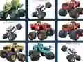 Gêm Offroad Trucks Memory ar-lein