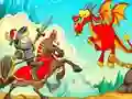 Gêm Knight And Dragons ar-lein