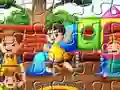 Gêm Playing Kids Jigsaw ar-lein