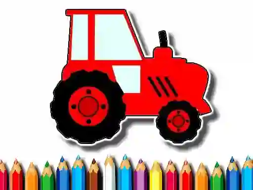 Gêm Easy Kids Coloring Tractor ar-lein