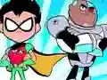 Gêm Teen Titans Jigsaw ar-lein