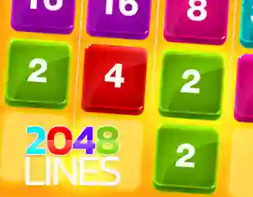Gêm 2048 Lines ar-lein