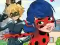 Gêm LadyBug Differences ar-lein