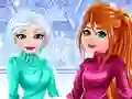Gêm Sisters Winter Holiday Drama ar-lein