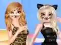 Gêm Princess Animal Style Fashion Party ar-lein