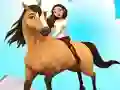 Gêm Horse Run 3D ar-lein